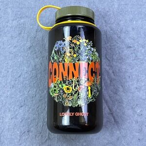 Nalgene Lonely Ghost Water Bottle Connect Floral Dark 32 oz BPA Free USA Made**